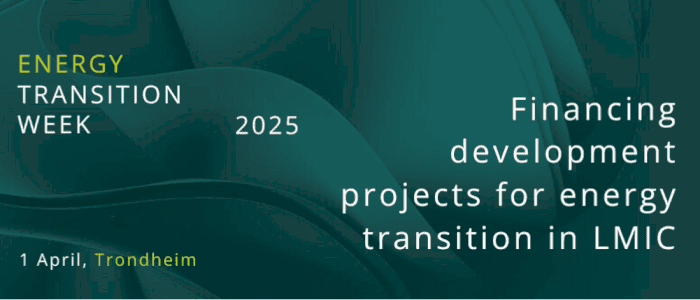 Workshop: Financing development projects for energy transition in low- and middle-income countries