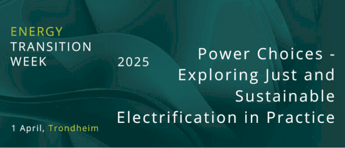 Workshop: Power Choices - Exploring Just and Sustainable Electrification in Practice