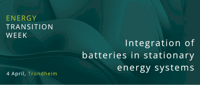 Workshop: Integration of batteries in stationary energy systems